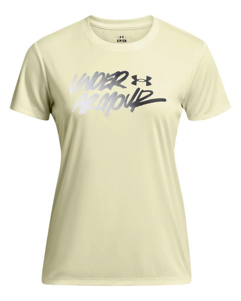 Women's UA Tech™ Gradient Wordmark Short Sleeve Product Image