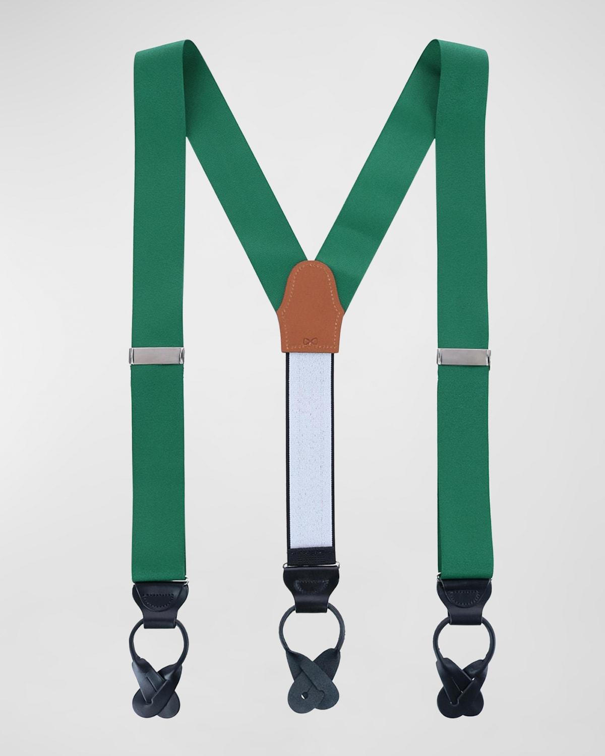 Trafalgar Mens Phoenix 38mm Grosgrain Non Stretch Ribbon Button End Suspenders Product Image