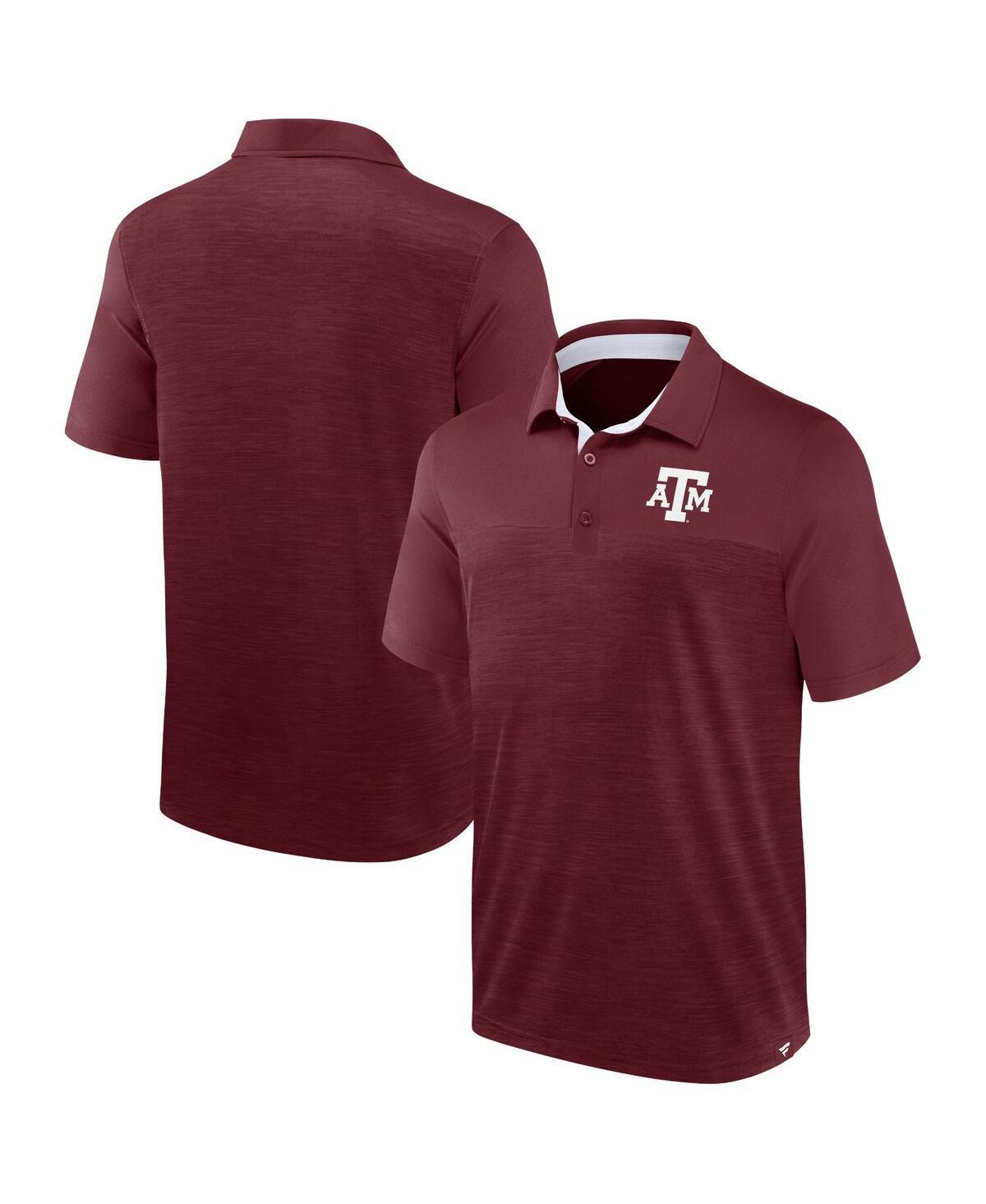 Mens Fanatics Heather Maroon Texas A&M Aggies Classic Homefield Polo Shirt Product Image