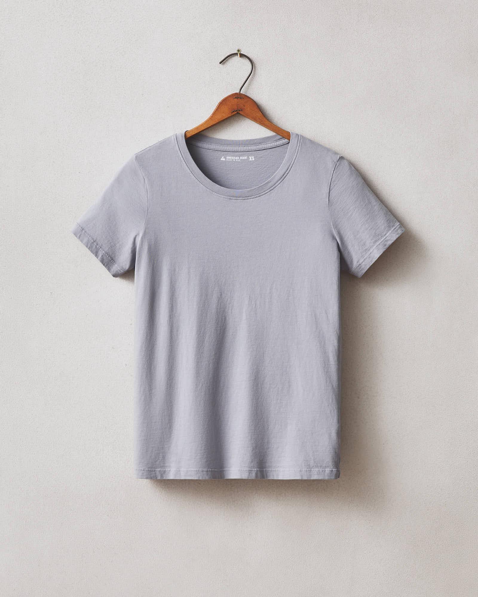 Classic Cotton Crew Tee - Grey Lavender Product Image