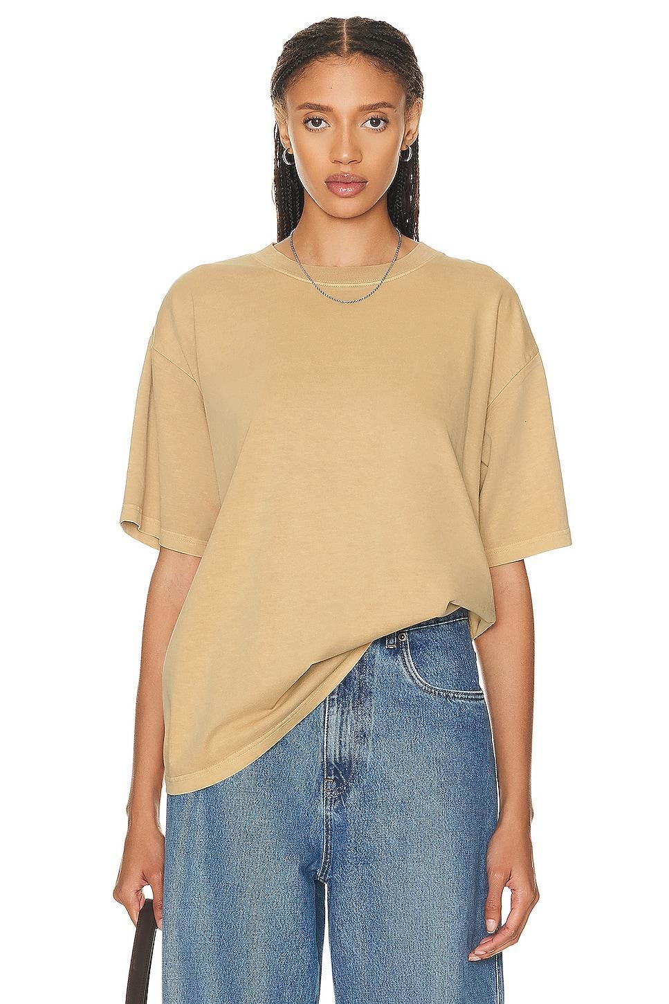 WAO The Relaxed Tee in Tan. Product Image