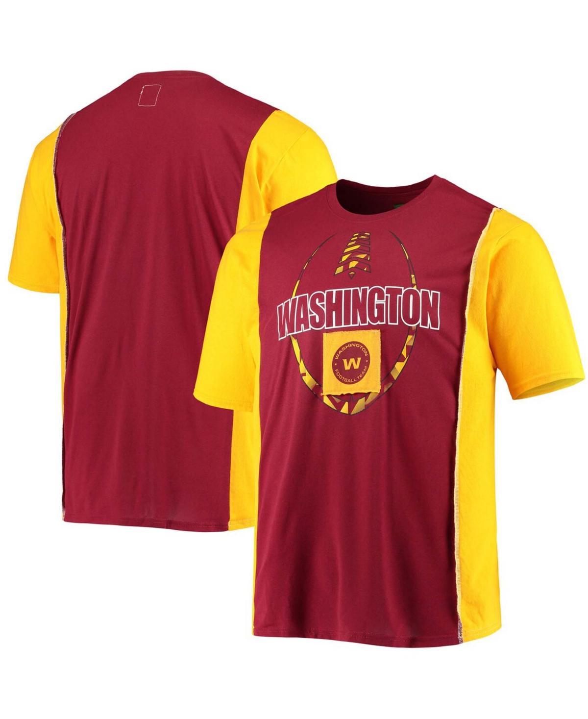 Mens Burgundy Washington Football Team Split T-shirt Product Image