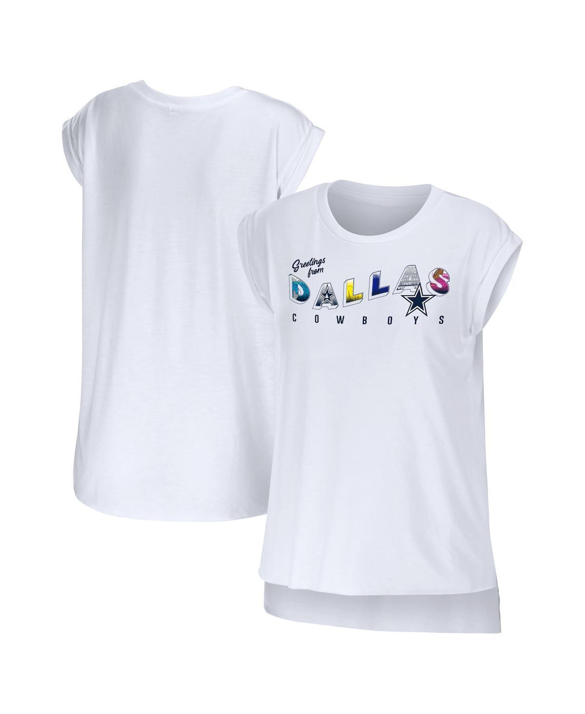 Womens WEAR by Erin Andrews Dallas Cowboys Greetings From Muscle T-Shirt product image