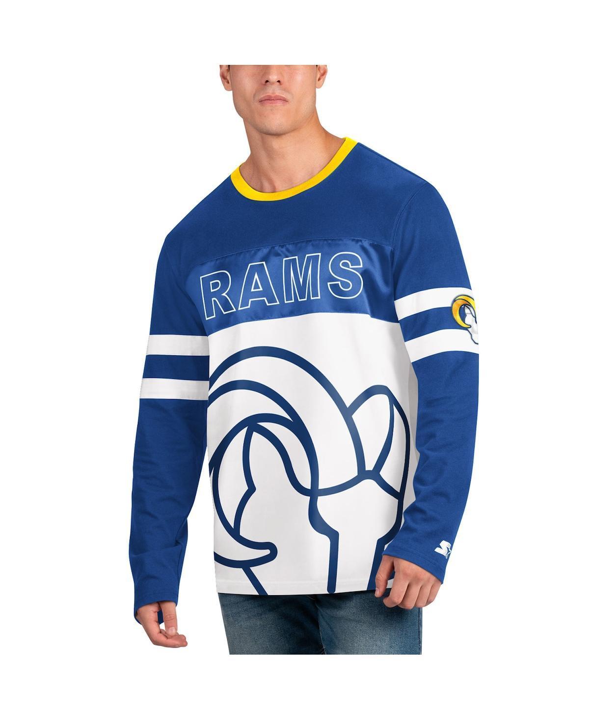 Mens Starter Royal Los Angeles Rams Halftime Long Sleeve T-shirt - Royal Product Image