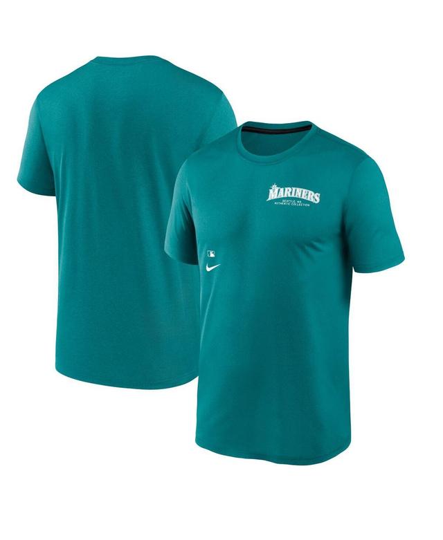 Nike Mens Aqua Seattle Mariners Authentic Collection Early Work Tri-Blend Performance T-Shirt Product Image