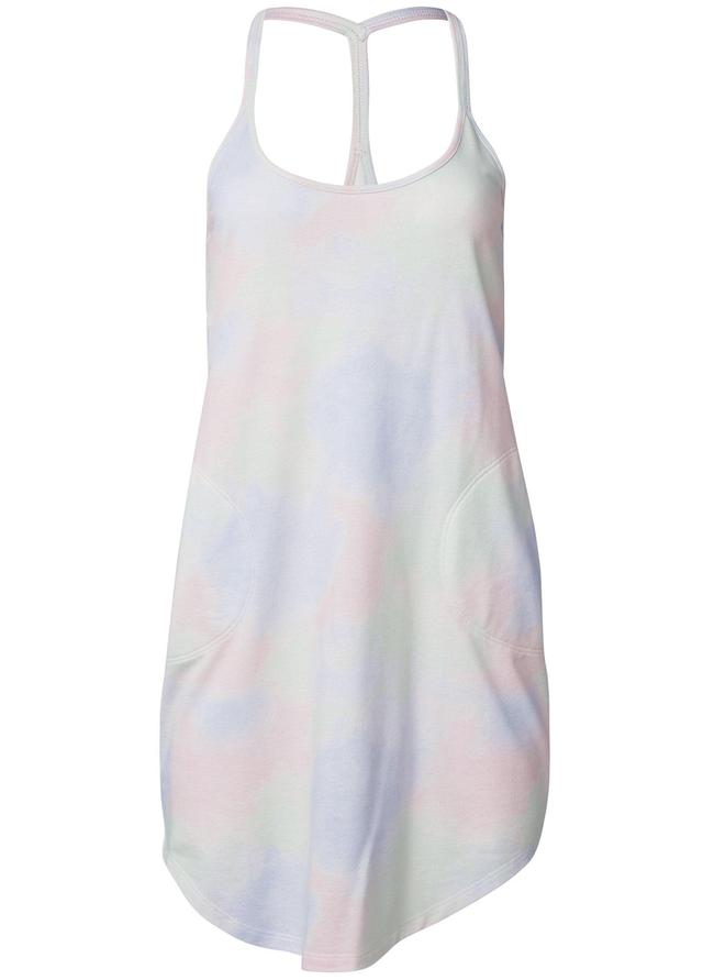 Tie-Dye Tank Dress - Green Multi Product Image