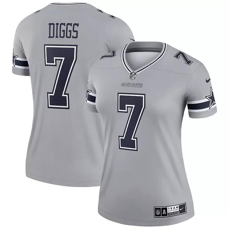 Womens Nike Trevon Diggs Silver Dallas Cowboys Inverted Legend Jersey Product Image