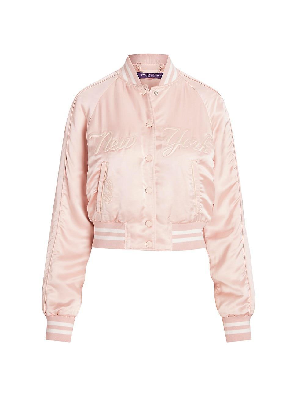 Womens Parson Heavy Satin Bomber Jacket Product Image