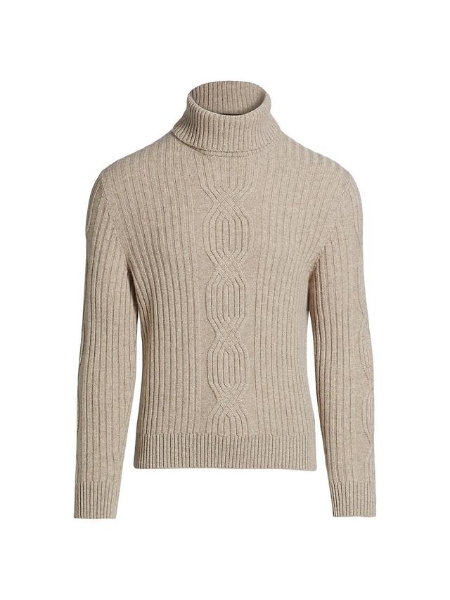 Mens Cashmere Turtleneck Sweater Product Image