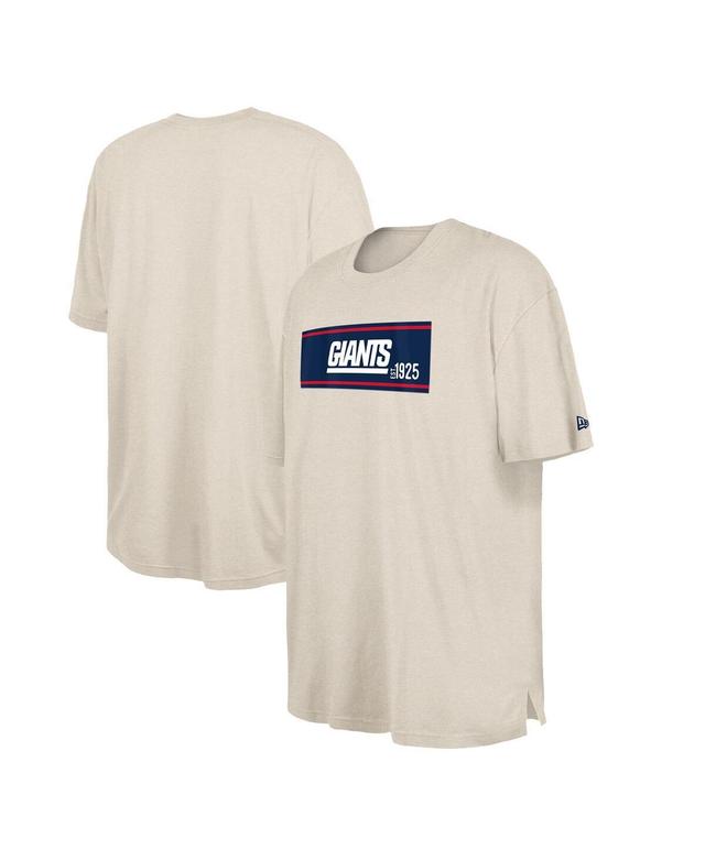 Mens New Era Cream New York Giants Third Down Big & Tall Historic T-Shirt Product Image