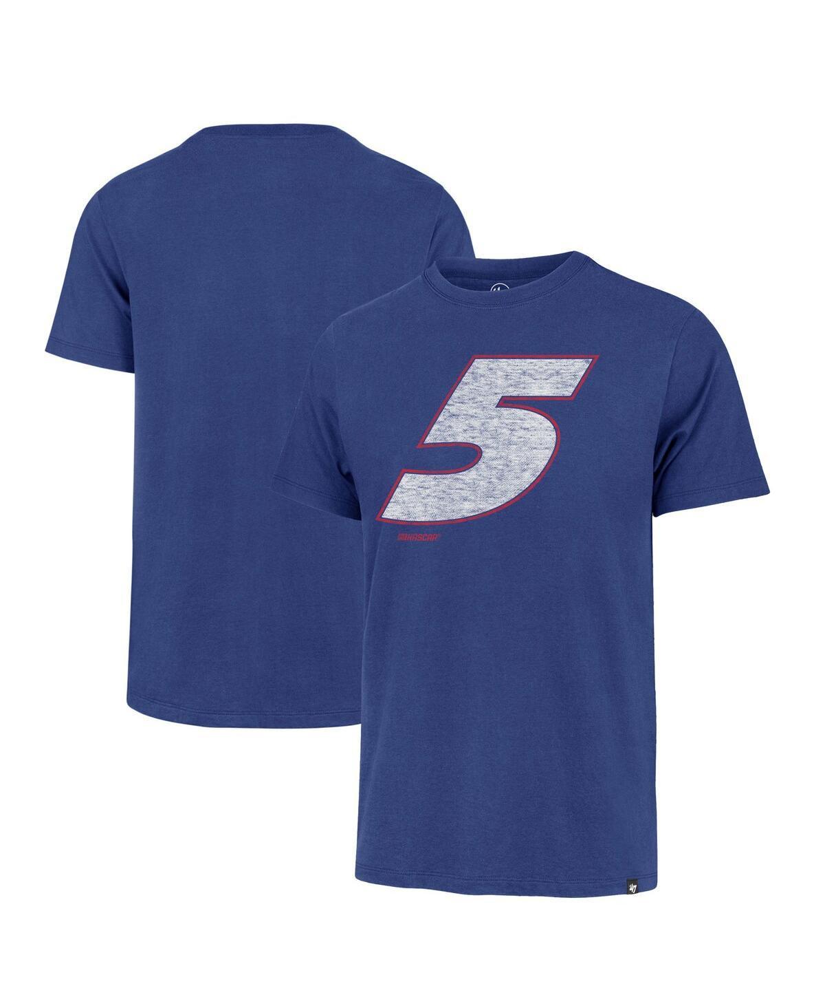 47 Brand Mens Blue Kyle Larson Driver Number Franklin T-Shirt Product Image