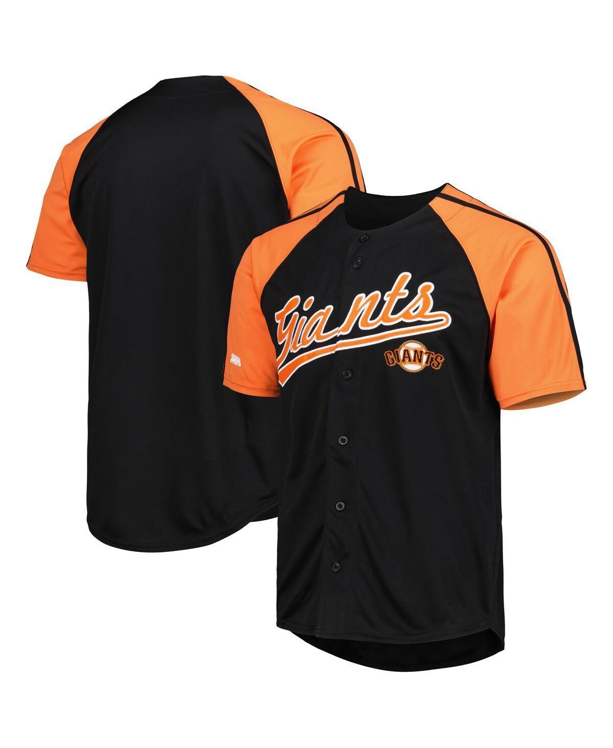 Mens Stitches San Francisco Giants Button-Down Raglan Fashion Jersey Product Image