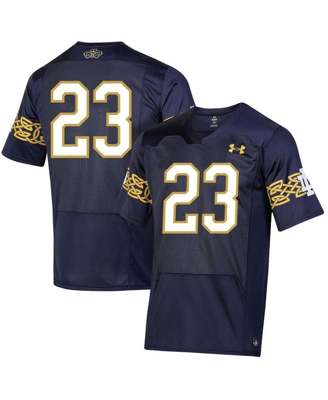 Mens Under Armour Navy Notre Dame Fighting Irish 2023 Aer Lingus College Football Classic Replica Jersey - Navy Product Image