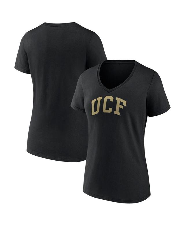 Womens Fanatics Black Ucf Knights Basic Arch V-Neck T-shirt Product Image