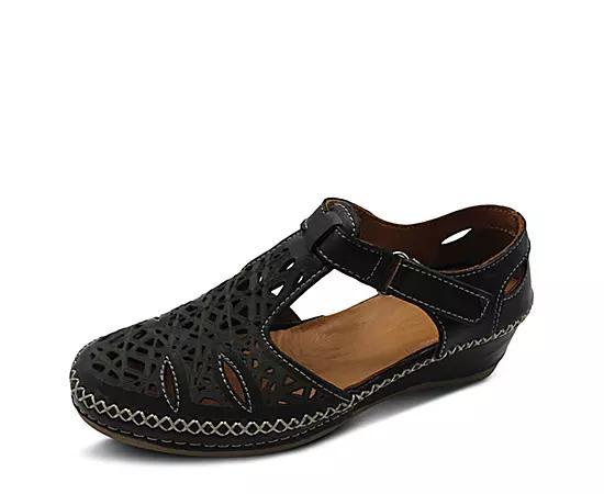 Spring Step Irin Womens Leather T-Strap Shoes Product Image