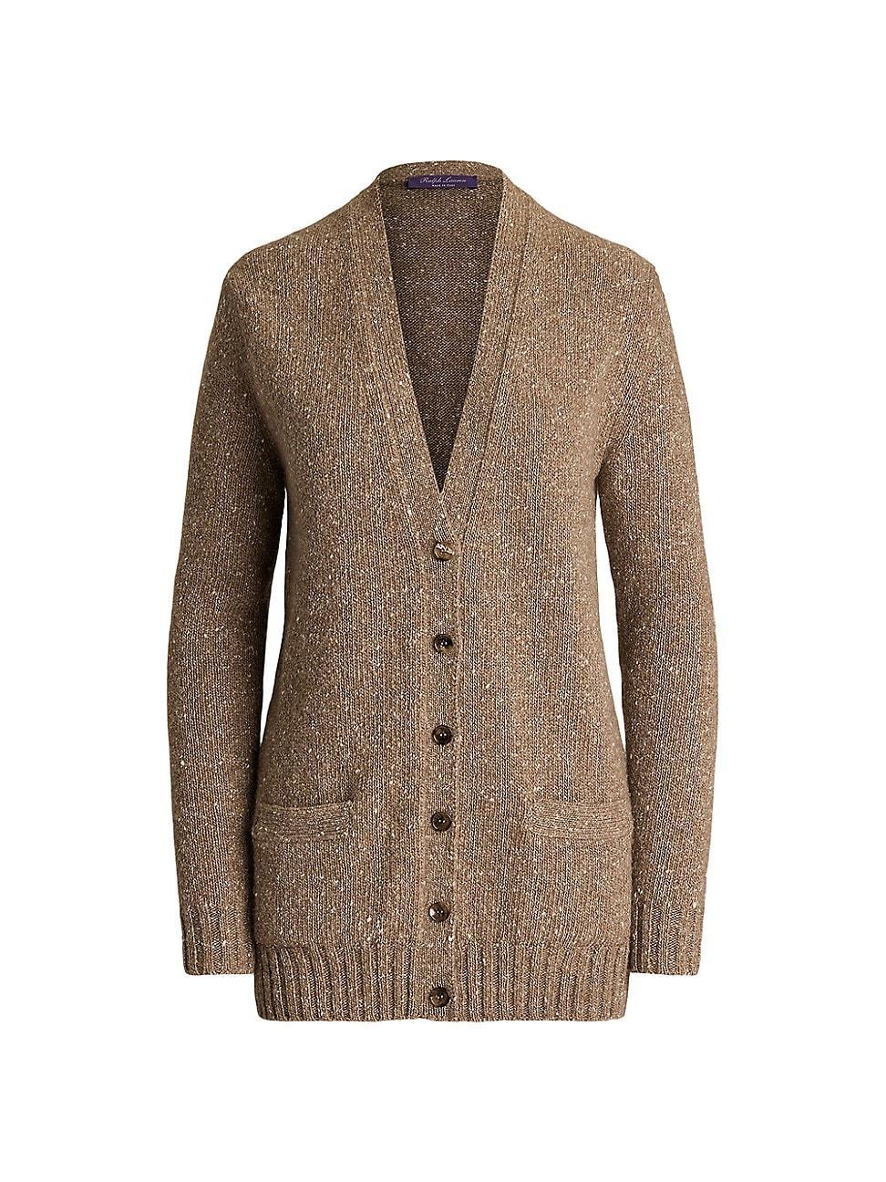 Womens Cashmere Donegal Cardigan product image