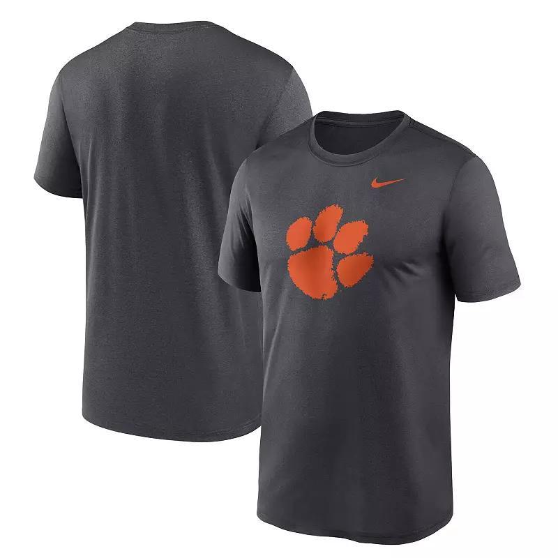 Mens Nike Anthracite Clemson Tigers Primetime Legend Logo T-Shirt Product Image