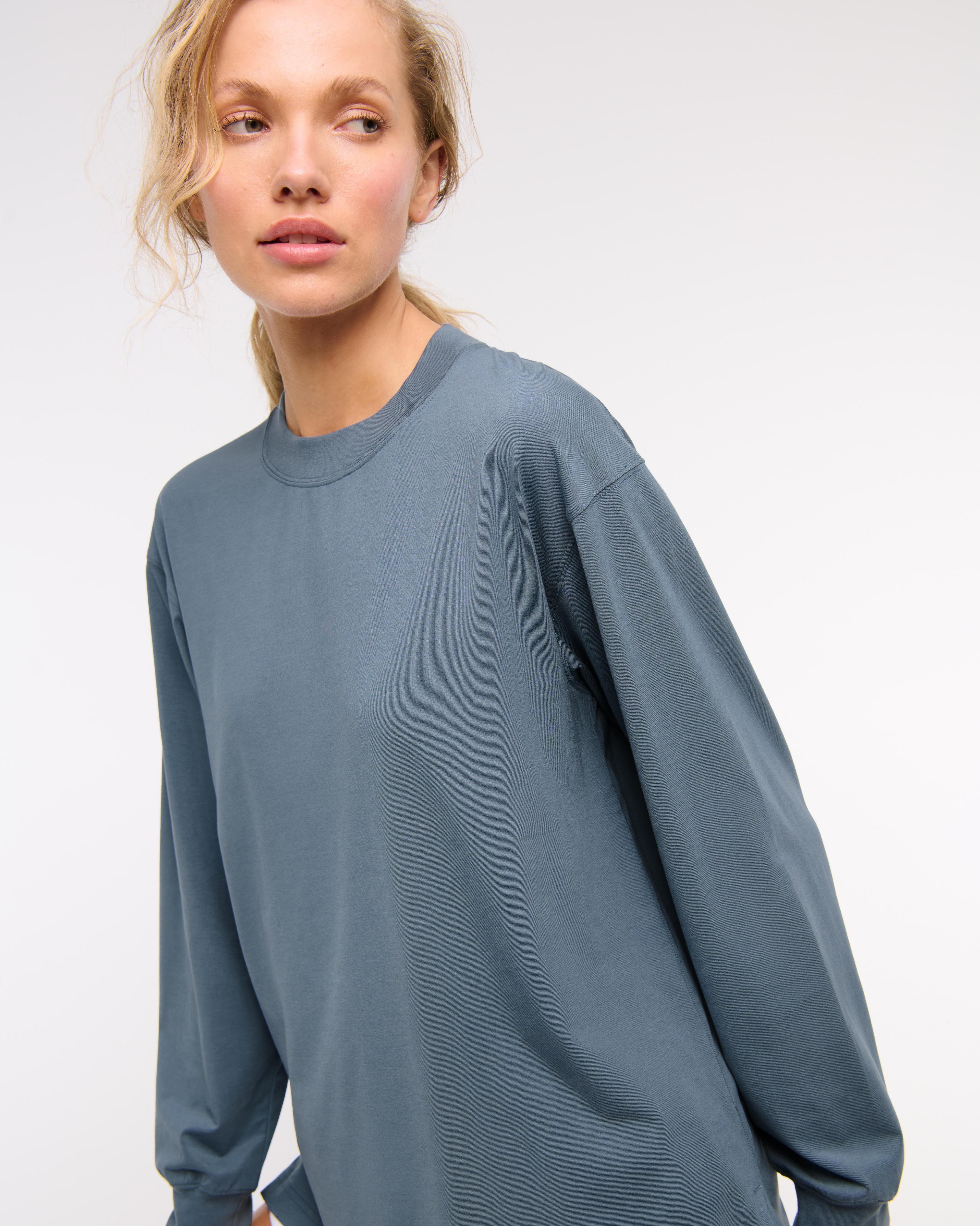 YPB Active Cotton-Blend Long-Sleeve Easy Tee Product Image