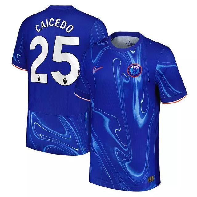 Mens Nike Moiss Caicedo Blue Chelsea 2024/25 Home Authentic Player Jersey Product Image