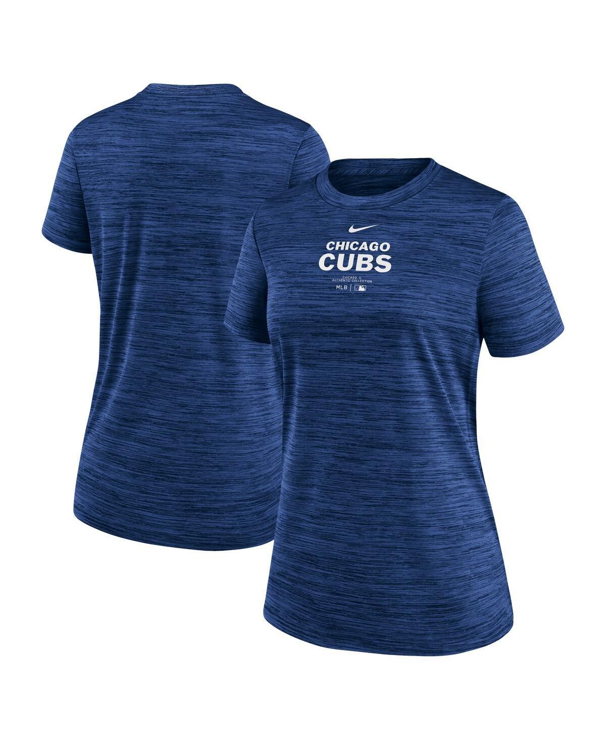 Womens Nike Royal Chicago Cubs Authentic Collection Velocity Performance T-Shirt Product Image