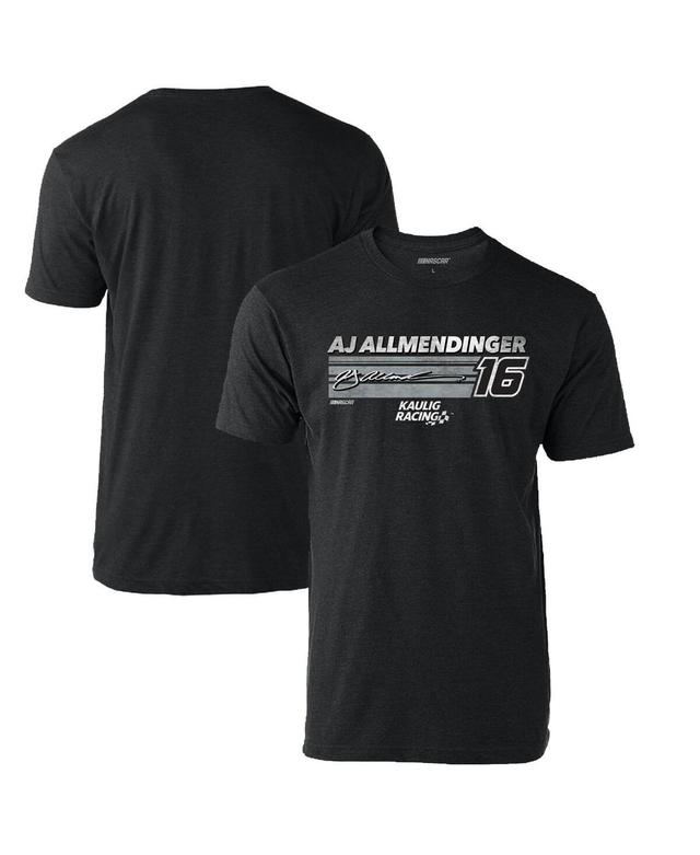 Mens Checkered Flag Sports Heather Charcoal Aj Allmendinger Hot Lap T-shirt Product Image