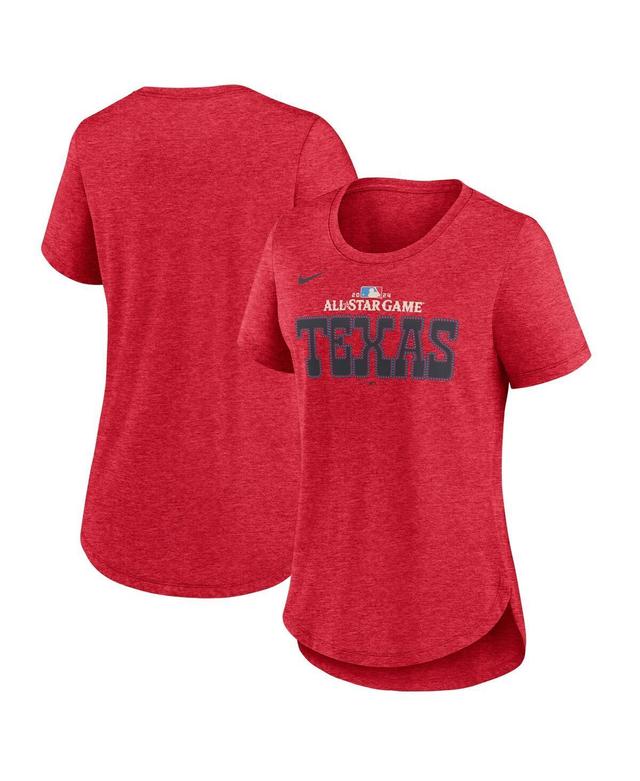 Nike Womens Heather Red 2024 Mlb All-Star Game Tri-Blend T-Shirt Product Image