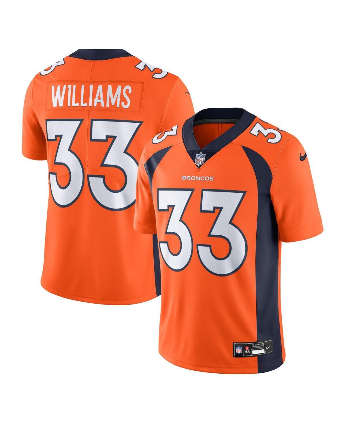 Mens Nike Javonte Williams Orange Denver Broncos Vapor Untouchable Limited Jersey - Orange Product Image