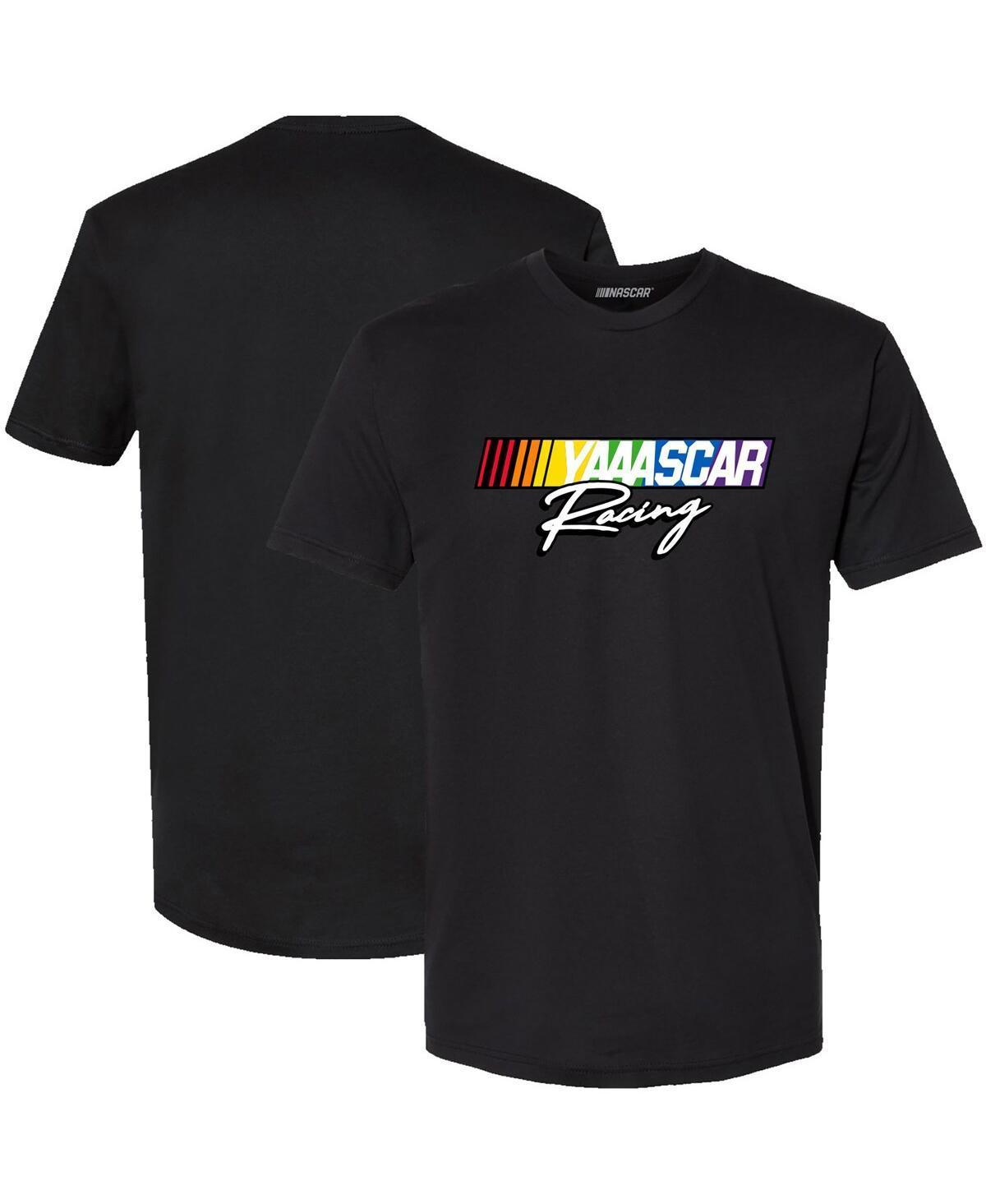 Mens Checkered Flag Sports Black Nascar Racing T-shirt Product Image