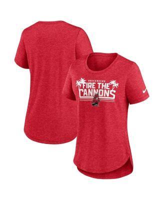 Womens Nike Heather Red Tampa Bay Buccaneers Local Fashion Tri-Blend T-shirt Product Image