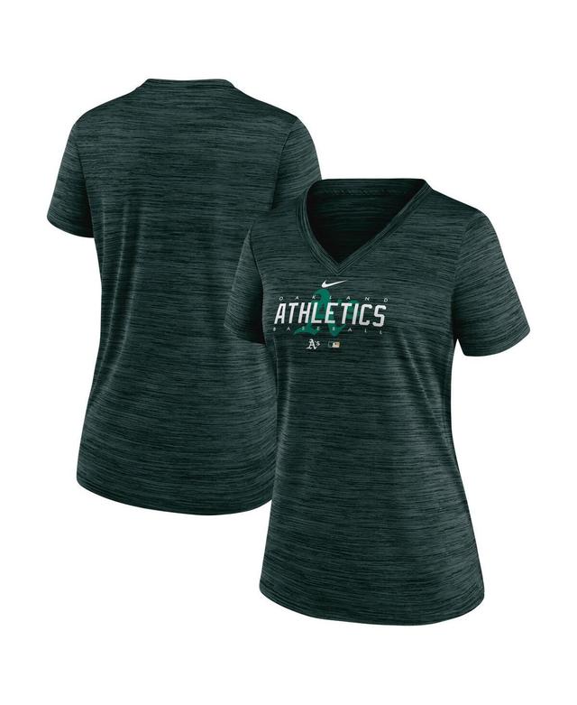 Womens Nike Navy Seattle Mariners Authentic Collection Velocity Practice Performance V-Neck T-shirt Product Image