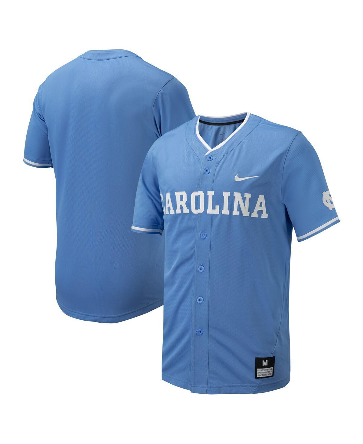 Mens Nike Carolina Blue North Carolina Tar Heels Replica Full-Button Baseball Jersey Product Image