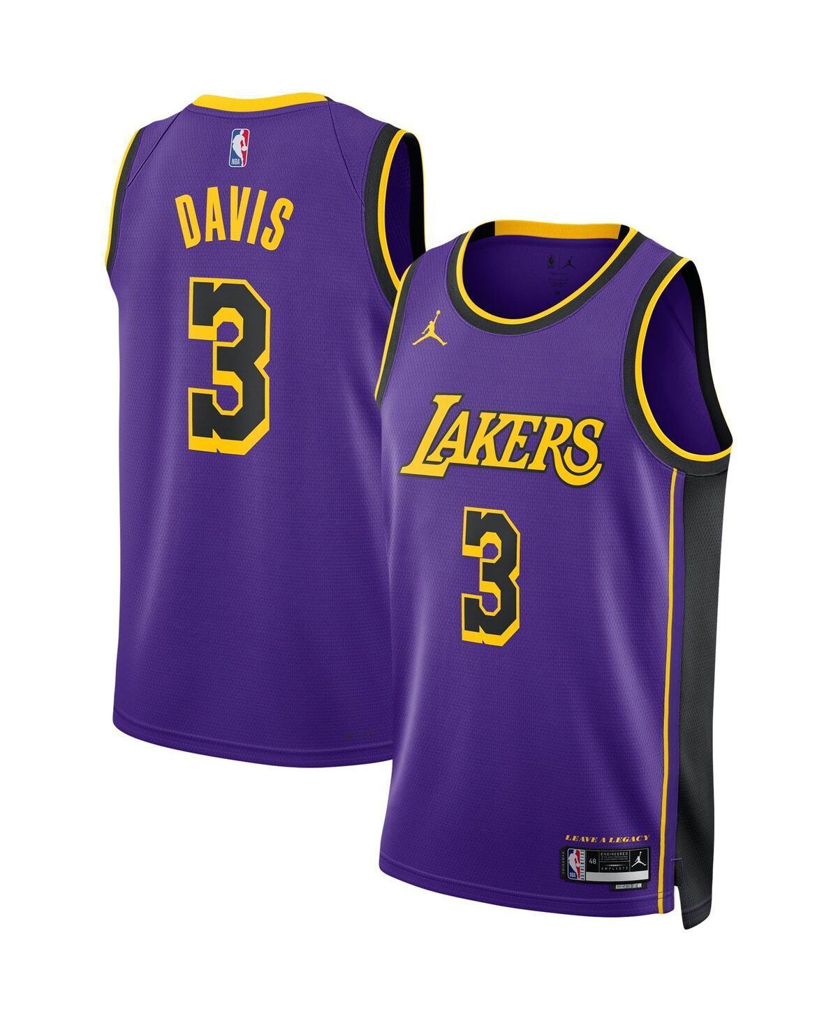 Mens Jordan Anthony Davis Purple Los Angeles Lakers Statement Edition Swingman Jersey - Purple Product Image