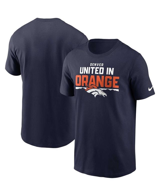 Mens Nike Navy Denver Broncos Local Essential T-shirt Product Image