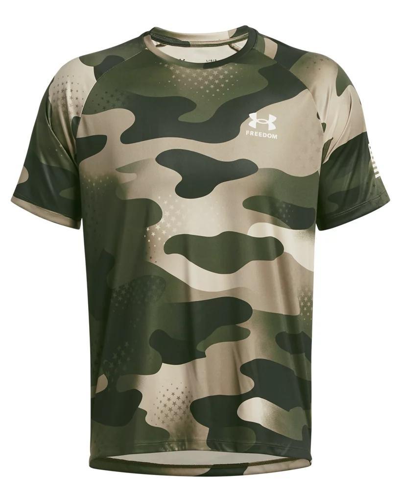 Mens UA Tech Freedom Camo Short Sleeve Product Image