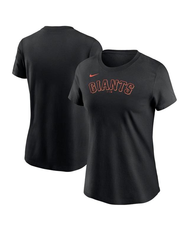 Nike Womens Black San Francisco Giants Wordmark T-Shirt Product Image