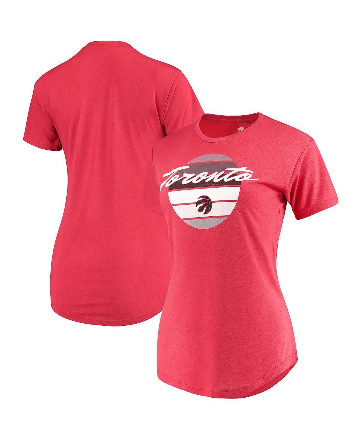 Womens Sportiqe Red Toronto Raptors Phoebe Super Soft Tri-Blend T-shirt Product Image