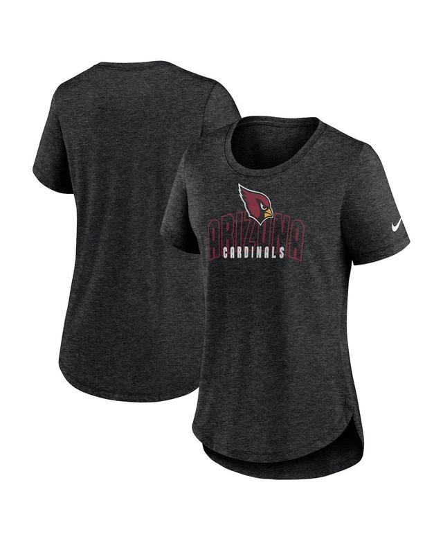 Womens Nike Heather Black Washington Commanders Fashion Tri-Blend T-Shirt Product Image