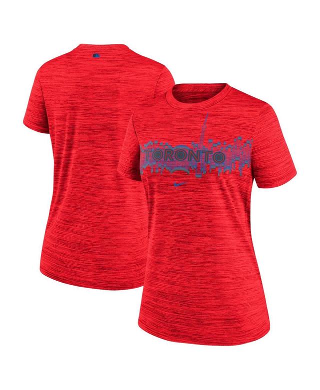 Nike Womens Red Toronto Blue Jays 2024 City Connect Velocity Performance Practice T-Shirt Product Image