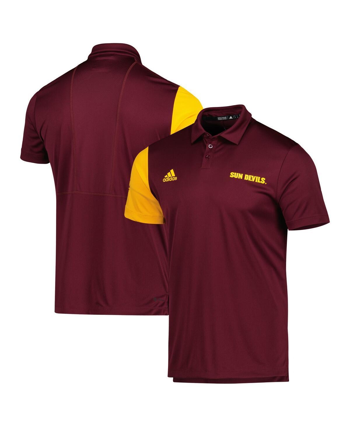 Mens adidas Maroon Arizona State Sun Devils AEROREADY Polo Product Image