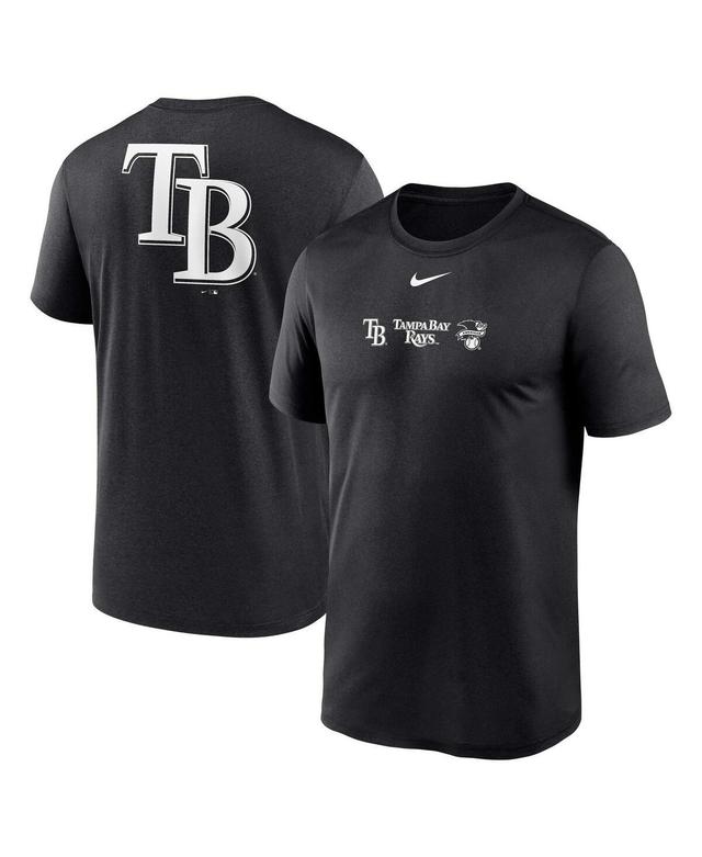 Mens Nike Black Tampa Bay Rays Fashion Over Shoulder Logo Legend T-shirt Product Image