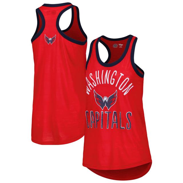 Womens G-III 4Her by Carl Banks Washington Capitals First Base Racerback Scoop Neck Tank Top Product Image