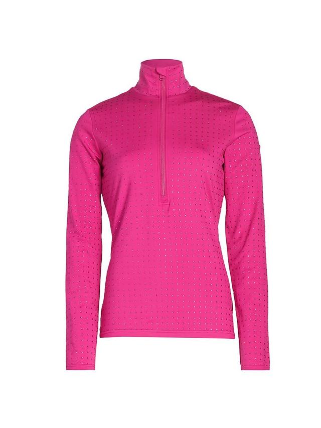 Womens Spark Stretch Interlock Ski Pullover Top Product Image