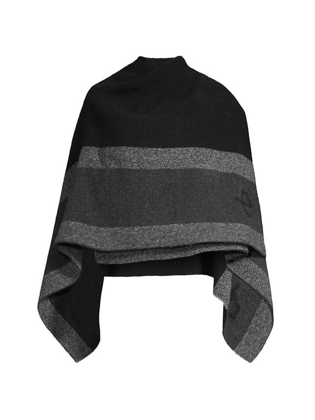 Womens RB Striped Poncho Product Image