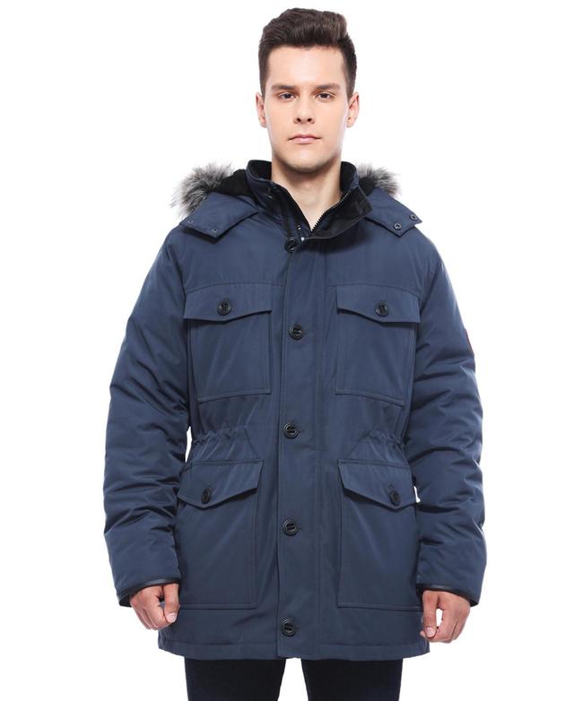 Mens Parka Jacket with Detachable Trim Product Image