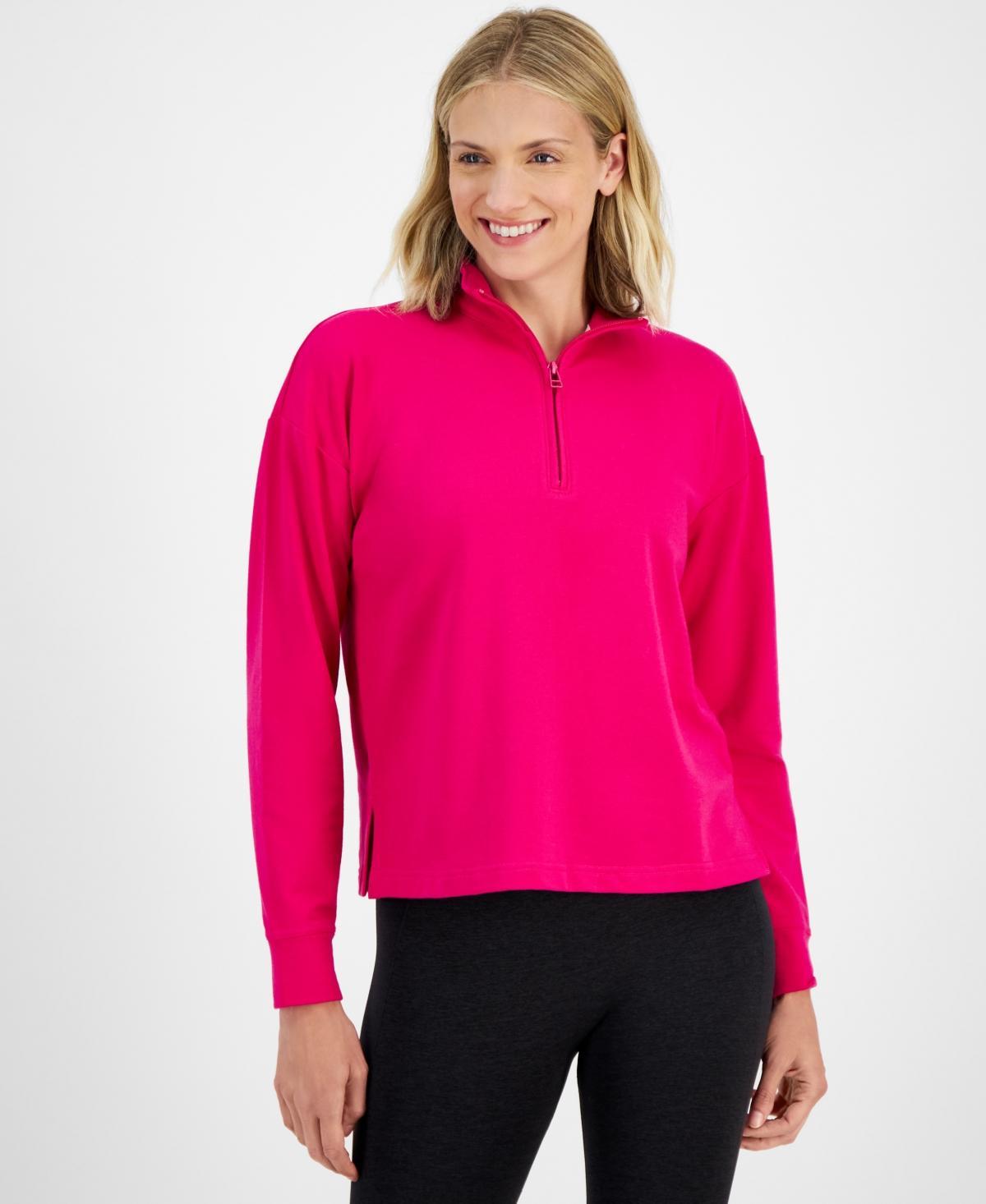 Id Ideology Womens Comfort Quarter-Zip Top, Created for Macys Product Image