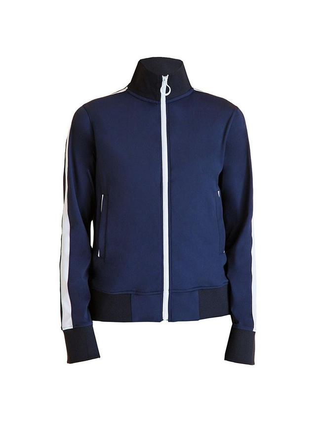 Womens Striped Track Jacket Product Image