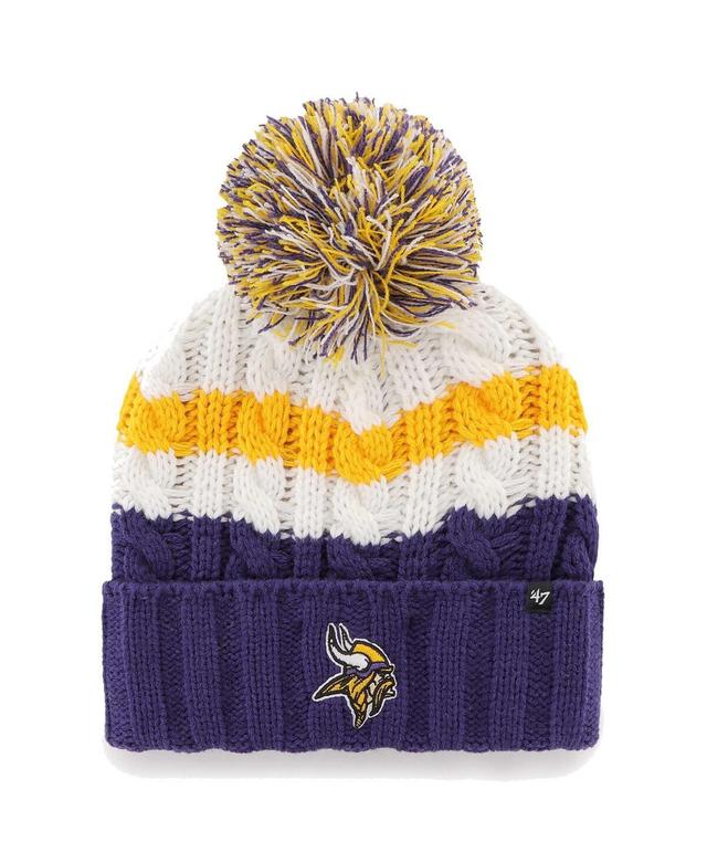 Womens 47 Minnesota Vikings Ashfield Cuffed Knit Hat with Pom Product Image