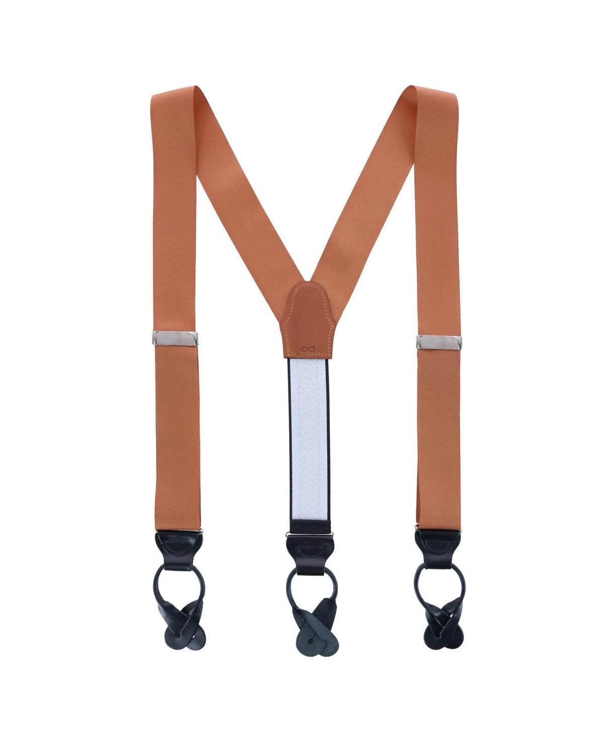 Trafalgar Mens Phoenix 38mm Grosgrain Non Stretch Ribbon Button End Suspenders Product Image