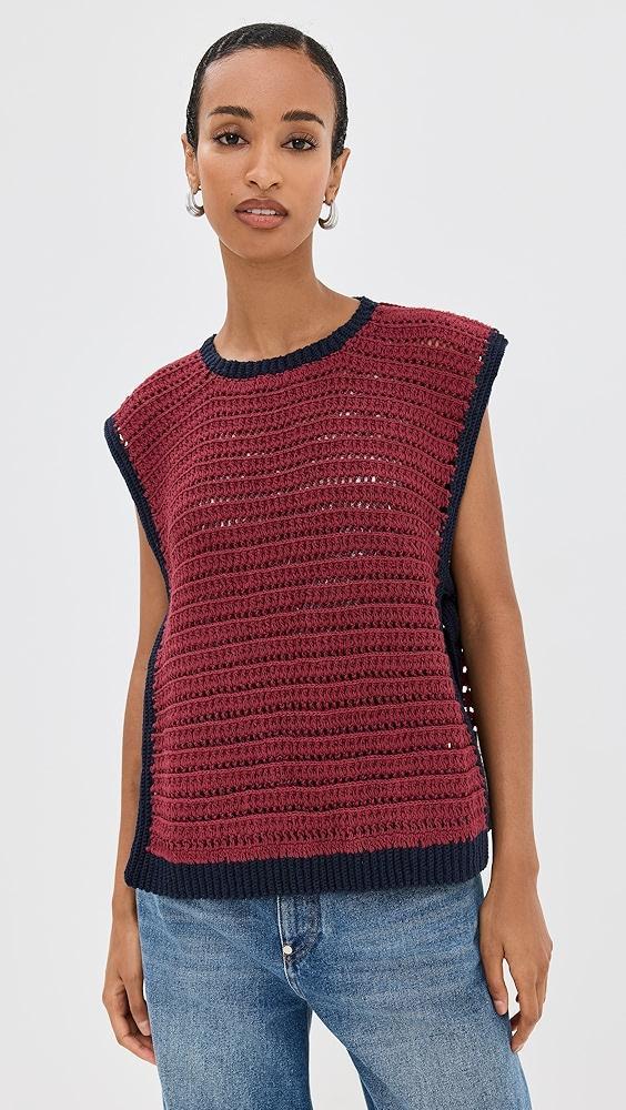 Alix of Bohemia Oona Mulberry Crochet Top | Shopbop Product Image