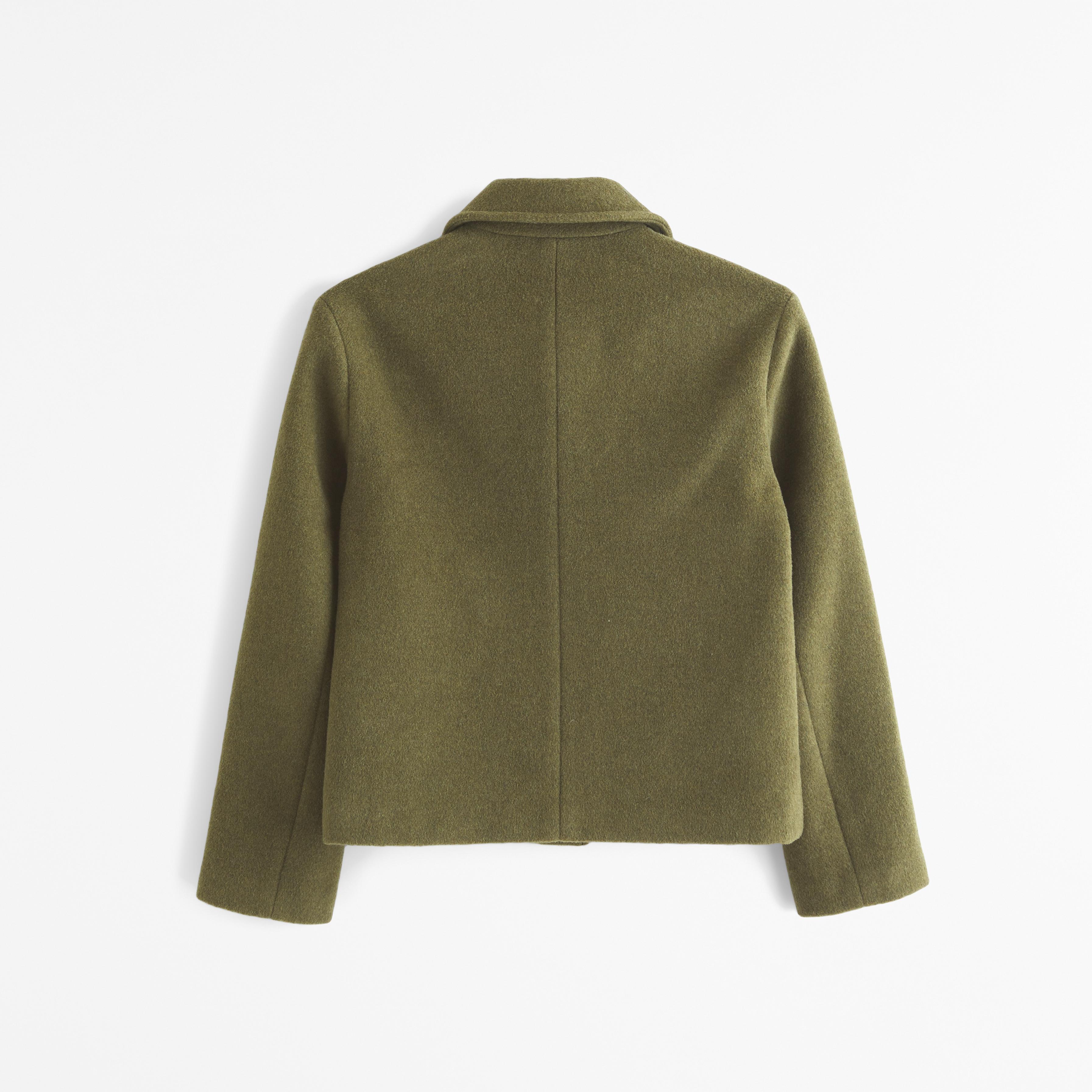 Wool-Blend Short Coat Product Image